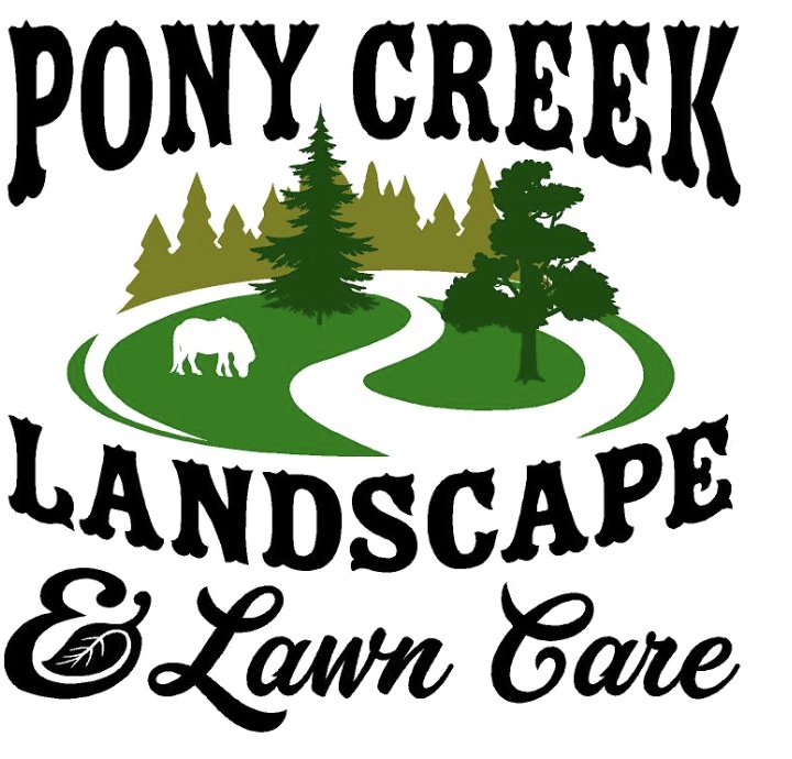 Pony Creek Landscape and Lawn Care logo.